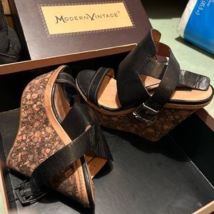 Modern Vintage wedge sandals